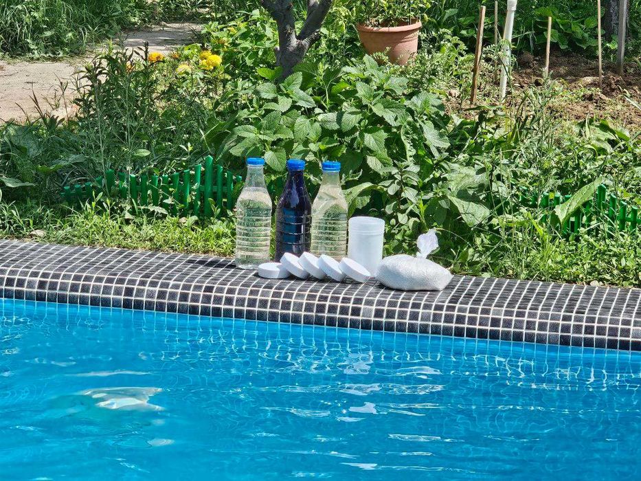 Химия для бассейна Himex (альгецид, хлор, коагулянт, pH minus)