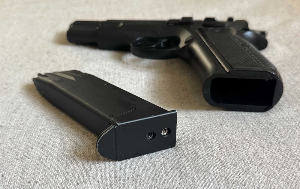 Replică airsoft ASG CZ 75 Pre-B Full Metal GBB, rară