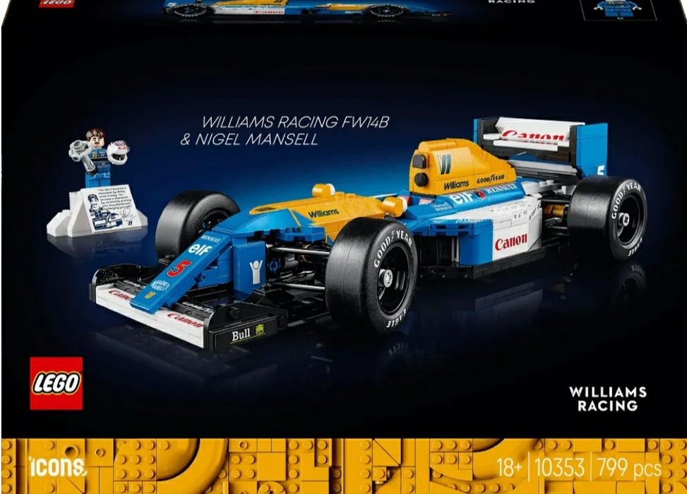 LEGO Icons Williams Racing FW14B si Nigel Mansell 10353