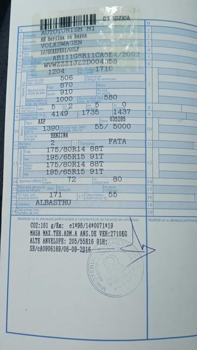 Vând vw golf 4, 1,4 16v