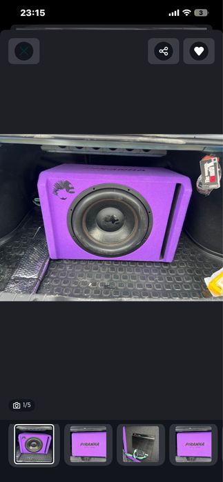 Продам сабвуфер Dl Audio Piranha V15
