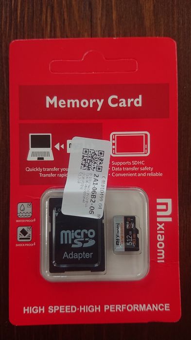 Карта памет XIAOMI  256GB Подходяща за 4К видео