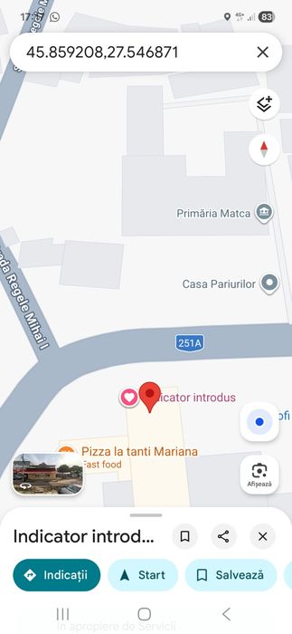 De vânzare – Spațiu comercial ultracentral, comuna Matca, jud  Galați