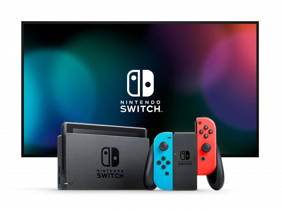 Nintendo Switch V2 - Neon Red / Blue