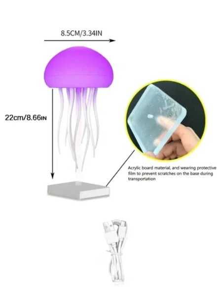 Lampa meduza miscatoare interactiva LED ambientala decor Premium NOU