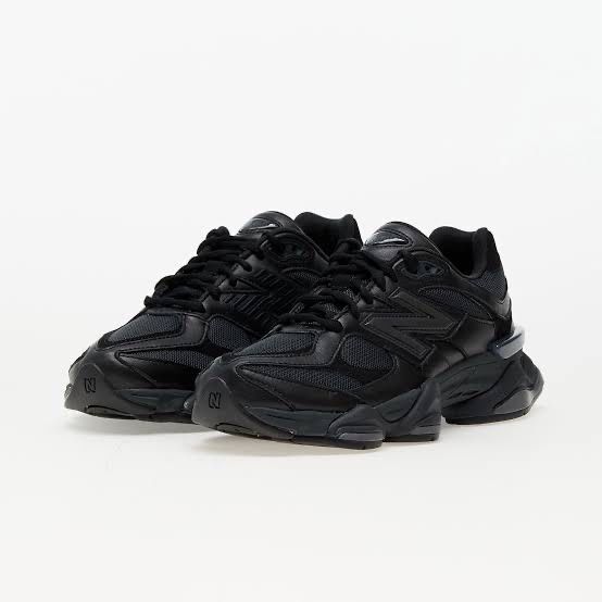 New Balance 9060 Triple Black Leather
