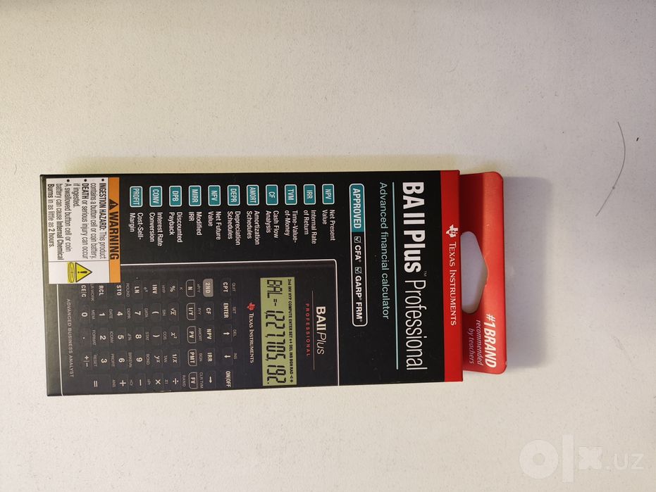Калькулятор финансовый Texas instruments ti ba ii plus professional