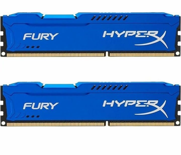 16 gb(8X2) ddr 3 1866 mhz Kingston Blue,