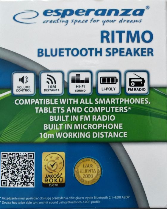 Mini Boxa Bluetooth Ritmo Negru USB