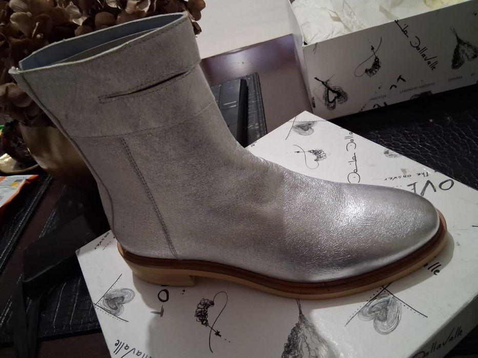 DANIELA DALLAVALLE Stiefeletten mit Glitzer