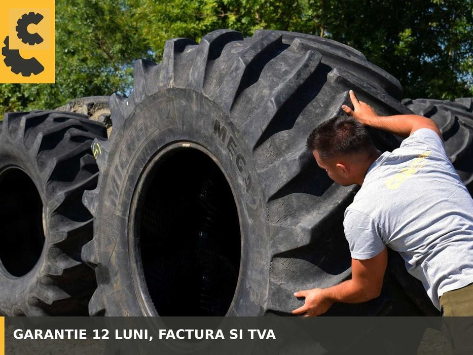 Anvelope 15.5/80-24 400/80R24 Alliance Cauciucuri Buldoexcavator Incarcator SH 12PR Garantie Factura JCB