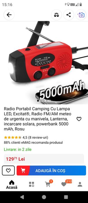 Radio de urgență, Galben