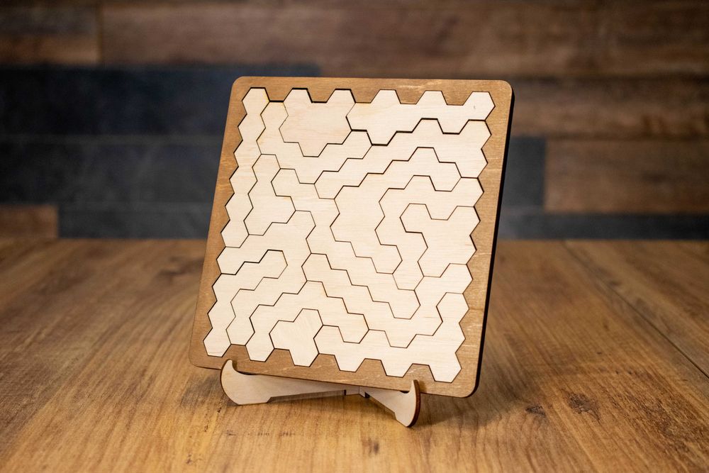 Дървен Хекса пъзел