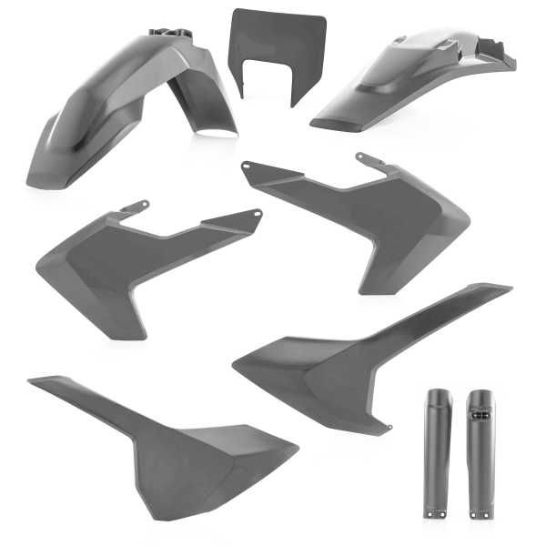 Kit plastice complet Acerbis Husqvarna 17-19 Alb/Gri/Negru