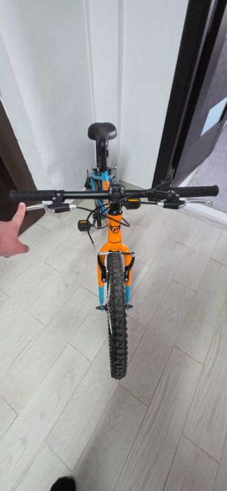 Bicicletă copii Pegas Mini Drumeț 20 – Portocaliu/Turcoaz