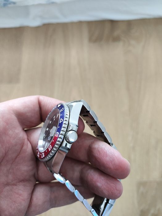 Rolex GMT master homage. Pepsi  no logo