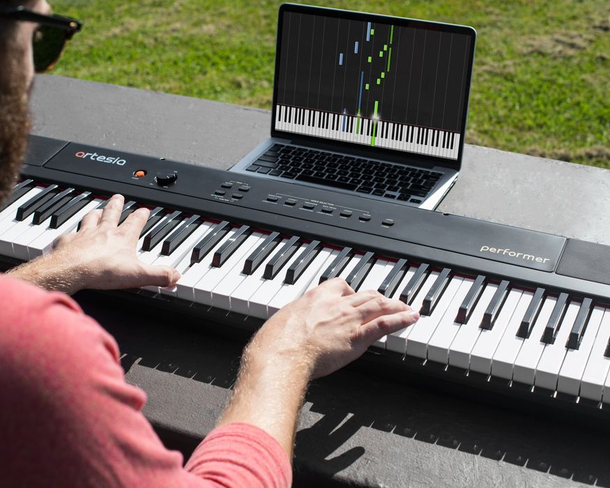 Artesia Portable 88 Key Weighted Keyboard Electric Piano, Digital Keyboard Piano with