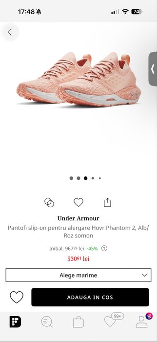 Adidasi Under armour hovr phantom