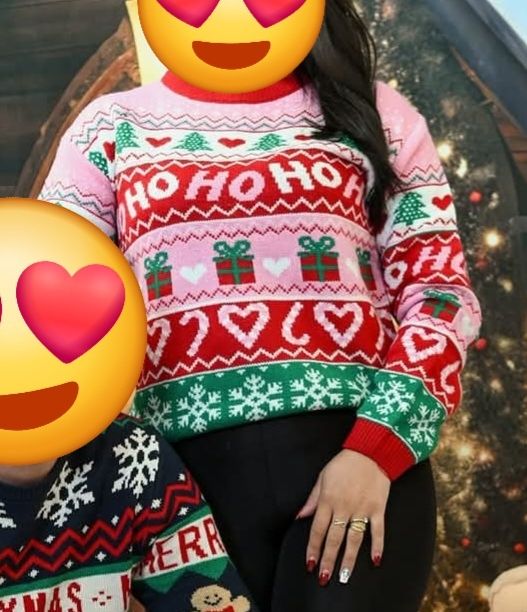 Коледни блузи майка и дъщеря