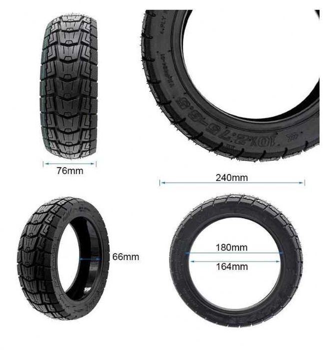 Cauciuc tubeless 10x2.75-6.5 trotineta Kukirin G2, Kukirin G3, Kukirin G2 Ultra, Kukirin G2 Master Kukirin M4 Max
