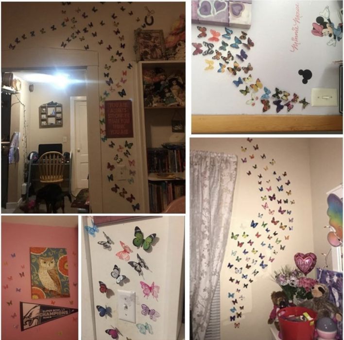 Fluturasi 3D , colorati , 3 seturi