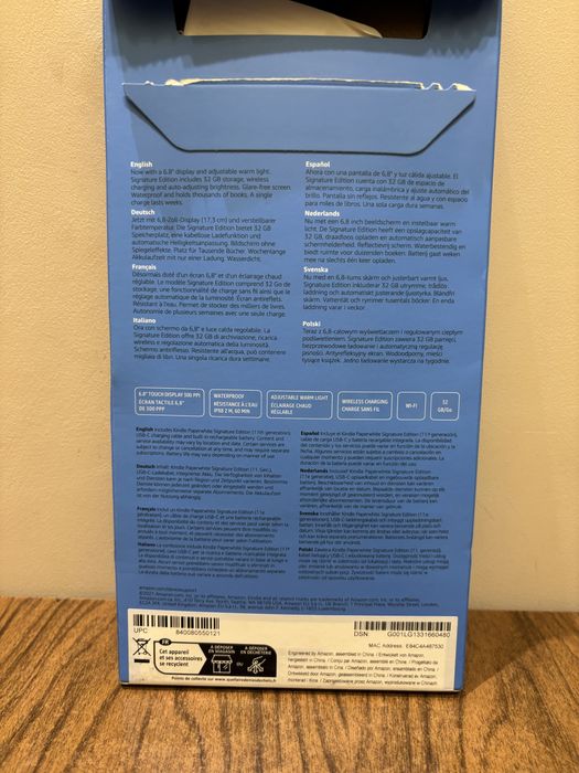 Kindle Paperwhite Signature Edition + калъф 11та генерация