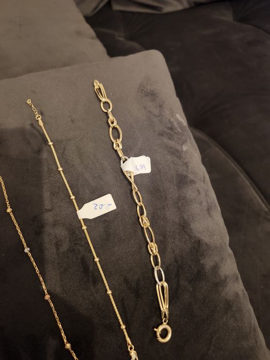 Vand lantisor si bratara subtire aur 14karate pret 520/gr