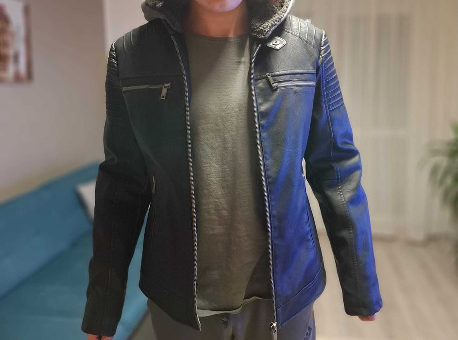 Geaca Barbati Marime M Imitatie Piele