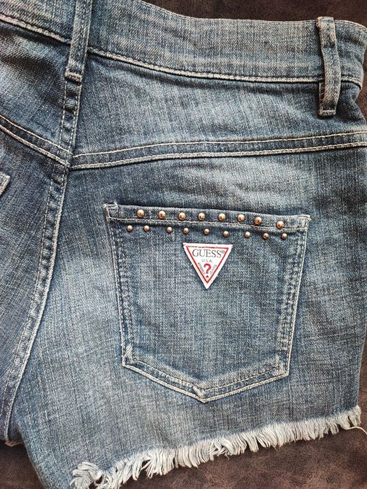 Къси дънкови гащи guess за момиче