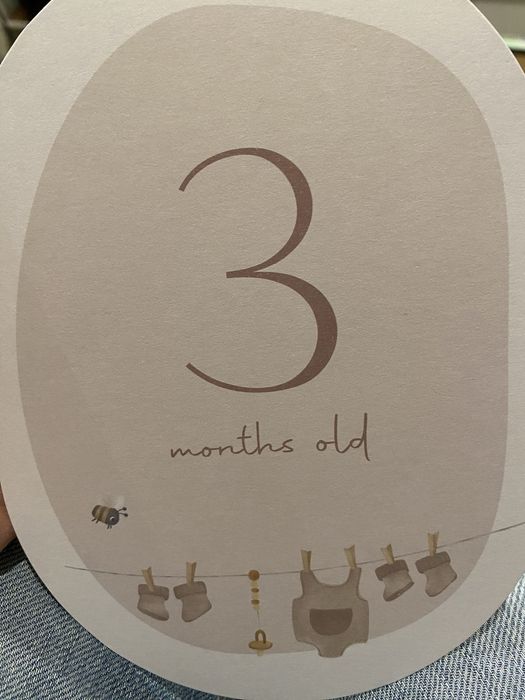 Карти за отброяване на месечинки на бебе на Little Dutch