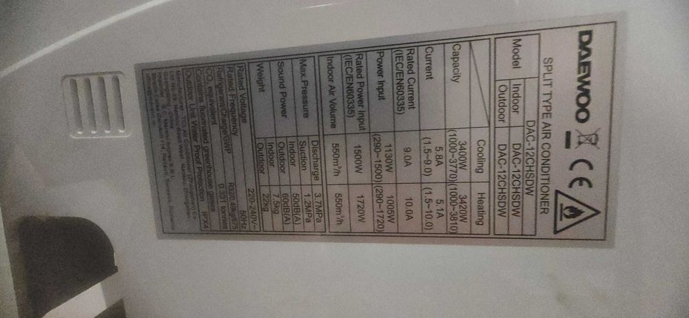 Aer conditionat pentru piese