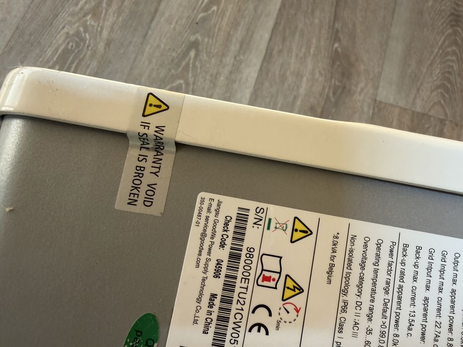 Inverter goodwe 8kw hibrid