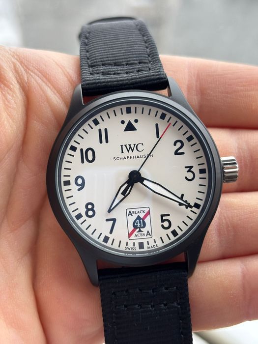 Ceas automatic barbatesc IWC Black Aces Pilot