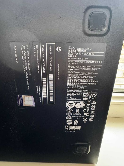 HP prodesk 600 g4 SFF