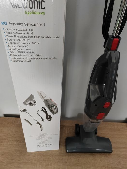 Aspirator vertical 2 în 1
