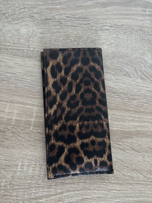 Vand portofel din piele naturala , animal print (homemade)