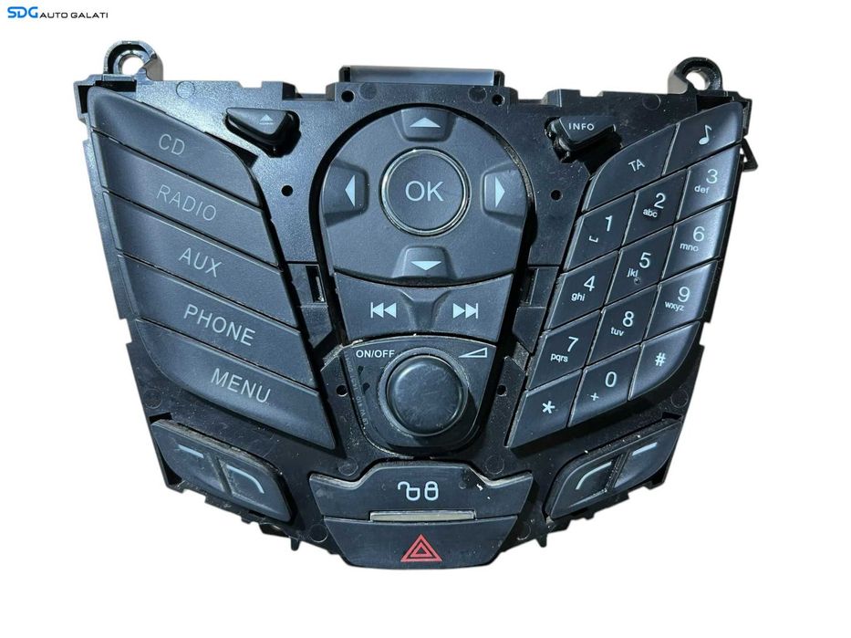 Panou Buton Butoane Comanda Control Radio CD Player Navigatie Volum Avarii Inchidere Centralizata Ford Focus 3 2010 - 2015 Cod AM5T-18K811-BD AM5T18K811BD [LR0525]