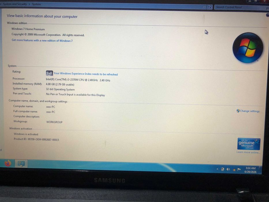 Samsung NP300E5C ( i3 )