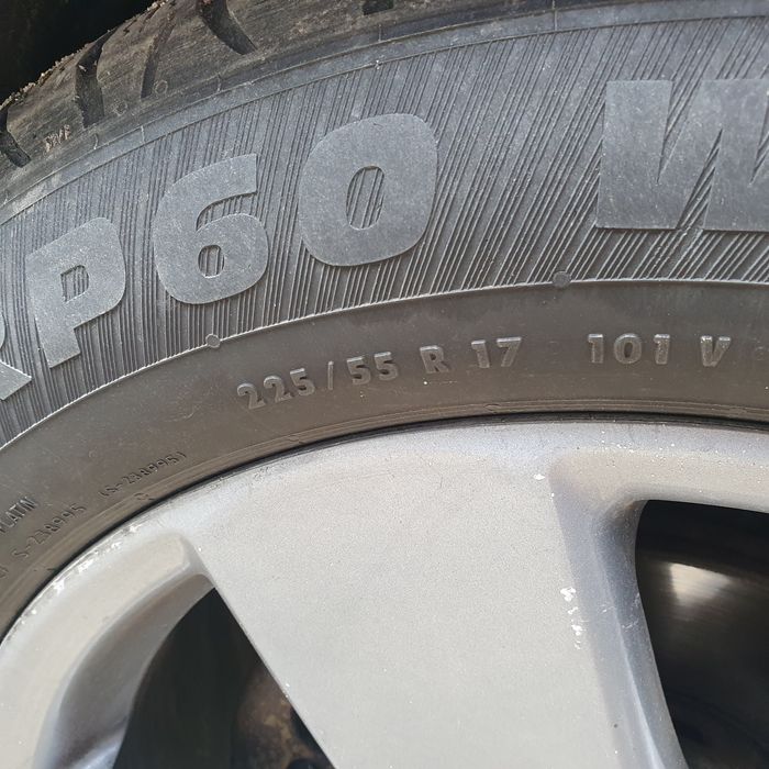 Vând sau schimb jante 5x112 cu cauciucuri 225/55/17