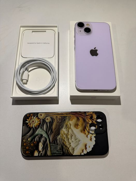 IPhone 14 128GB Fullbox, Neverlocked, husa + folie cadou!