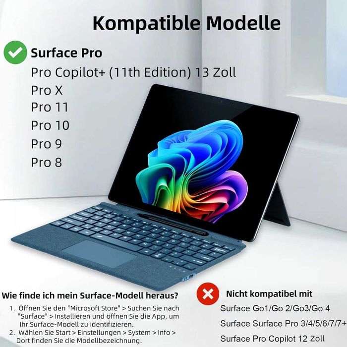 Tastatura pentru Microsoft Surface Pro 8/9/X/10/11