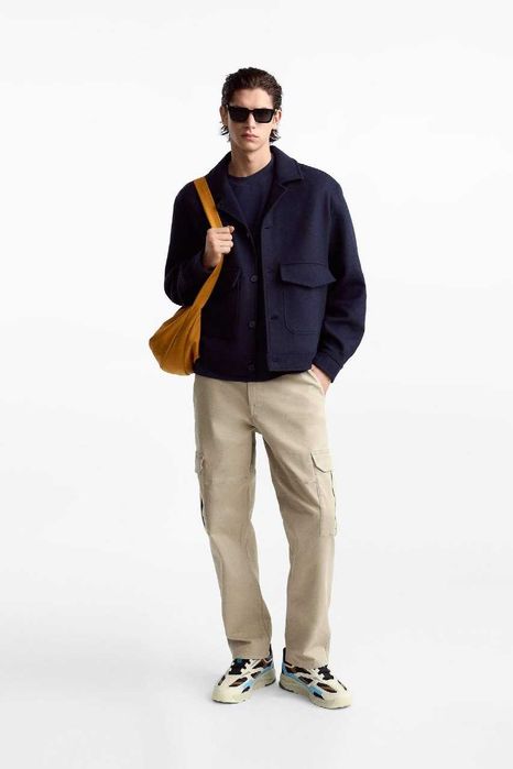 Мужские кроссовки Multipiece Sneakers  ZARA