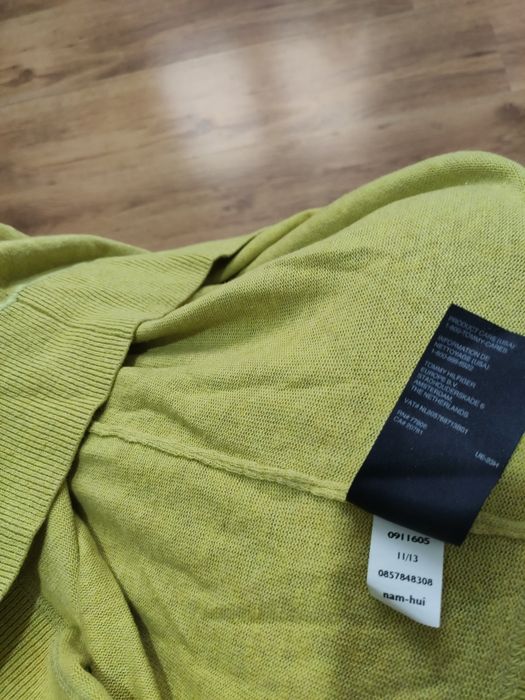 Pulover din in și bumbac Tommy Hilfiger mărimea XXL