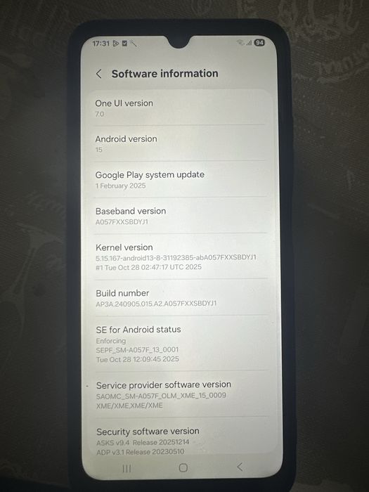sam A05s ,128gb ,4 gb ram