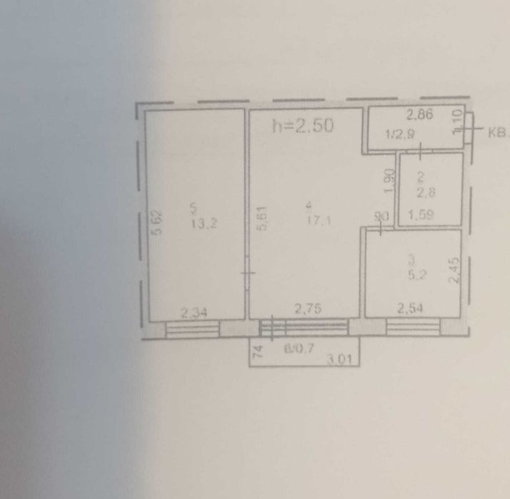 продам 2х комнатную момышулы 30а