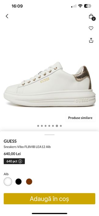 Adidasi"Guess"damă,din piele,nr.39,originali