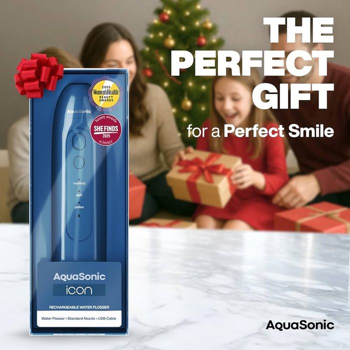 AquaSonic Icon Water Flosser (Navy - to’q ko’k rang)