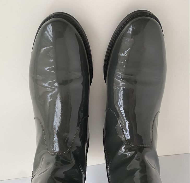 Botine de primavara, 37, piele lăcuită, brand DENOUEE (ca noi)