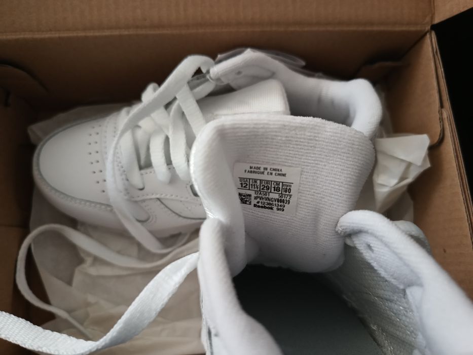 Adidași/încălțăminte copii piele REEBOK Classic mar 29- 18cm