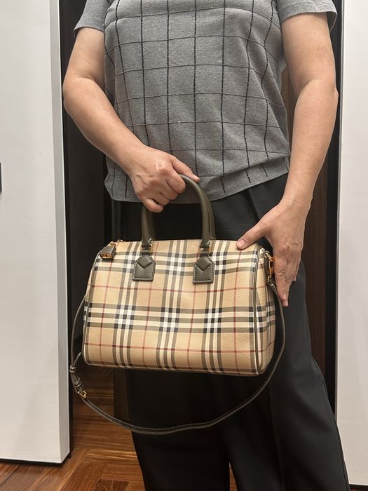 Сумка burberry кожанная